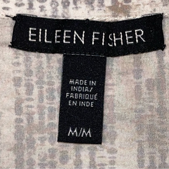 Eileen Fisher Silk Ballet Neck Short Sleeve T-Shirt Blouse  Size M - Picture 13 of 14